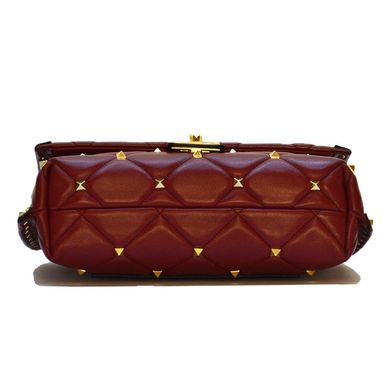 Женская кожаная сумка кросс-боди Italian fabric bags 2203 burgundy