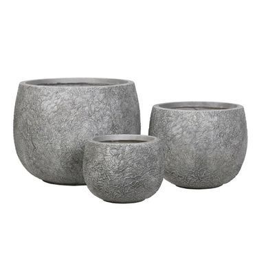 Кашпо Engard Фаро серое 56.5x56.5x44 см (GA92-3)