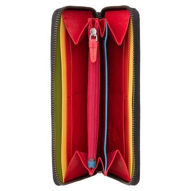 Женский кожаный кошелек Visconti HR82 Von c RFID Black Rainbow