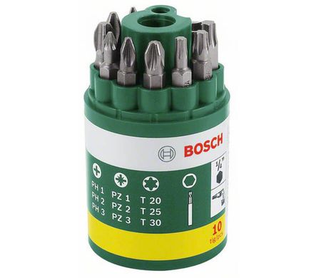 Набір біт Bosch 9 шт + магнітний тримач