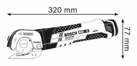 Акумуляторні універсальні ножиці Bosch GUS 12V-300 Solo (06019B2901)