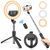 Кольцевая лампа аккумуляторная монопод-трипод для Selfie Stick с держателем для телефона на триноге с