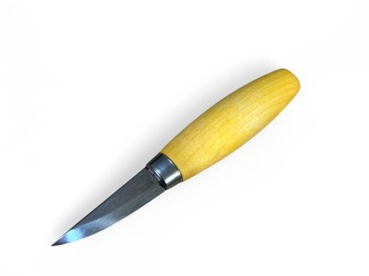 Нож MORA Woodcarving 120LC, лезвие 60 мм 59HRC, Laminated carbon 100CR6, рукоятка - береза