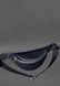 Кожаная поясная сумка-бананка Kanny синяя
