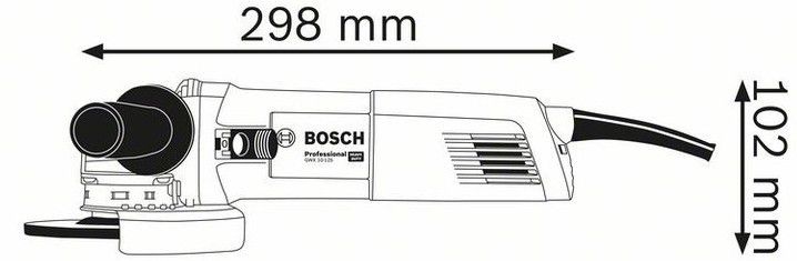 Угловая шлифмашина Bosch Professional с X-LOCK GWX 13-125 S Professional (06017B6002)