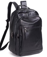 Мужской кожаный рюкзак для ноутбука и поездок Tiding Bag D3-90438 черный