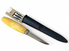 Нож MORA Woodcarving 106 (14029), лезвие 85 мм 58HRC, углеродистая сталь C100S, рукоятка - береза