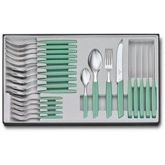Столовий набір Victorinox Swiss Modern Table Set, 24 предмета (Vx69096.11W41.24), Мятный