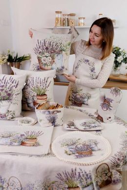 Овальная гобеленовая скатерть на стол Provence 160х250 см