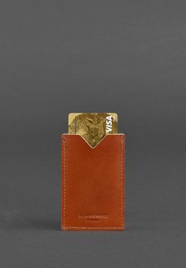 Шкіряний кард-кейс 8.0 світло-коричневий, Коричневий, натуральна шкіра Краст