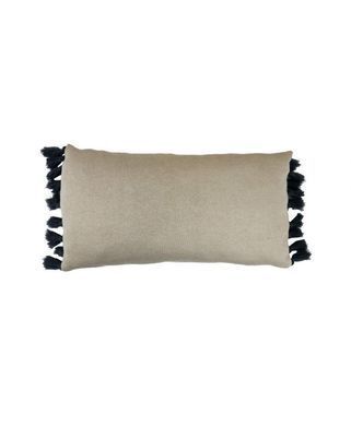 Вязаная подушка Home,sweet home серая 30х45см