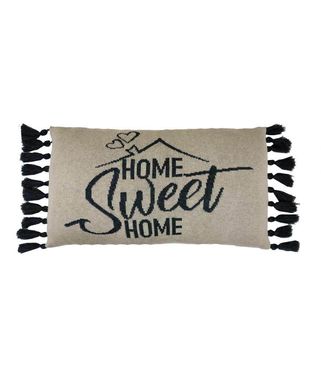 Декоративна подушка Home,sweet home сіра 30х45см, серый