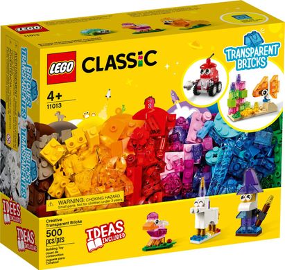 LEGO Конструктор Classic Прозорі кубики для творчості 11013