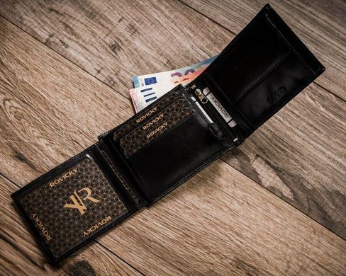 Кошелек мужской кожаный Rovicky R-RM-11-GCL-1834 Черный