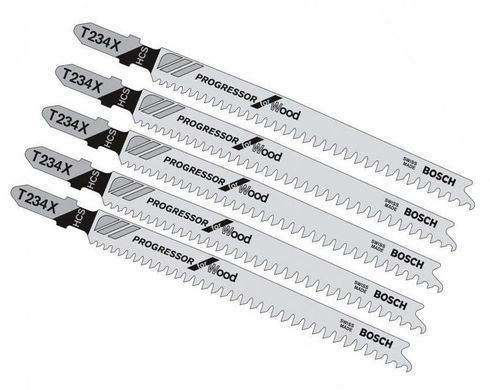 Полотно для лобзика Bosch (2608633528) T234 X, HCS 5 шт