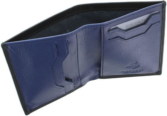 , Чорний BLK/BLUE, Шкіра, Без застібки