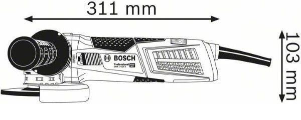 Кутова шліфувальна машина Bosch GWX 17-125 S (06017C4002)