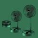 Складаний вентилятор акумуляторний на ніжці Telescopic Folding Fan з USB зарядкою Green, Зелений
