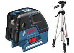 Комбинированный лазерный уровень Bosch GCL 25 + штатив BS 150