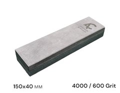Камінь точильний (BBW+Carborundum) 150мм*40мм, 4000/600 Grit, гранатовий сланець та карбід кремнія SiC (822AC), серый