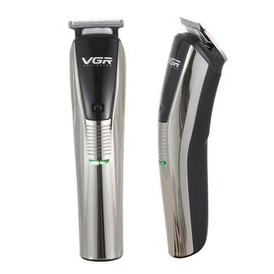 Машинка для стрижки VGR V-029 акумуляторна срібло