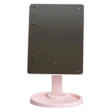 Зеркало косметическое 21х16 см 16 LED Черное HP-10-3AP