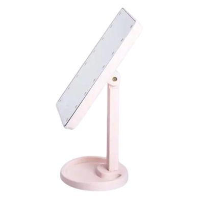 Зеркало косметическое 21х16 см 16 LED Черное HP-10-3AP