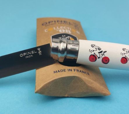 Ніж Opinel №8 Tour de France - white Sandvik 12C27 (001912)