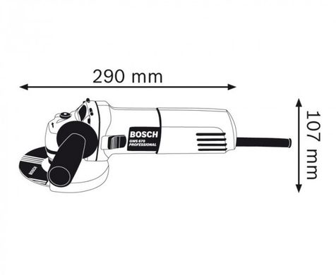 Кутова шліфувальна машина(болгарка) Bosch GWS 670 (0601375606)