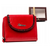 Гаманець жіночий шкіряний Peterson PTN KA-21 RED/BLACK червоний