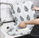 Захисна складана панель фольга для газової плити від бризок Бамбукові Листя, цветной