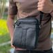 Чоловіча шкіряна сумка-месенджер через плече Tiding Bag A25-278A Чорна, Черный