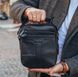 Чоловіча шкіряна сумка-месенджер через плече Tiding Bag A25-278A Чорна, Черный
