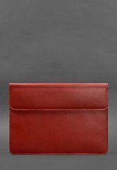 Шкіряний чохол-конверт на магнітах для MacBook 14 Червоний, Червоний