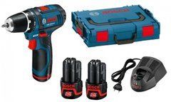 Акумуляторний шуруповерт Bosch GSR 12V-15 (L-Boxx) (0601868109)