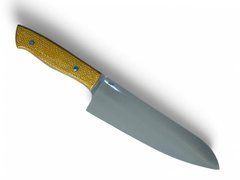 Нож кухонный Santoku 185 мм, BRISA Chef, 12C27, рукоятка - Mustard Micarta, арт.23100