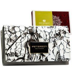 Гаманець жіночий шкіряний Peterson PTN PH29-LFL-7148 Black чорний