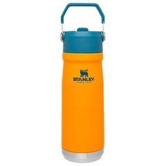 ТЕРМОБУТИЛКА STANLEY GO ICEFLOW FLIP STRAW 0.65Л SAFFRON (6939236382762), Оранжевый