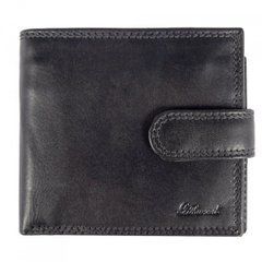 Гаманець чоловічий шкіряний Ashwood 1258 VT BLACK чорний
