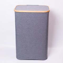 Кошик для білизни з кришкою 40&times;30&times;60 (см) м'який 70 (л) HP-41-16, серый