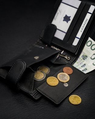 Кошелек мужской кожаный Rovicky N992L-PZ-CCR-RFID-2562 Черный