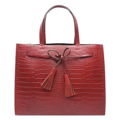 Жіноча шкіряна сумка Italian fabric bags 2577 bordeaux