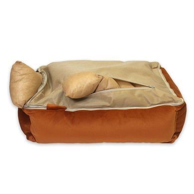 Лежак Для Собак Та Котів Sweet Dreams Velour Brick XXS - 50х40х18см