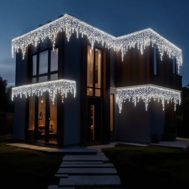 Вулична гірлянда Бахрома 50 м 600 LED білий провід Білий 50MWW