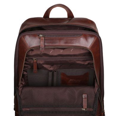 Рюкзак мужской кожаный Ashwood 8144 BRN темно-коричневый