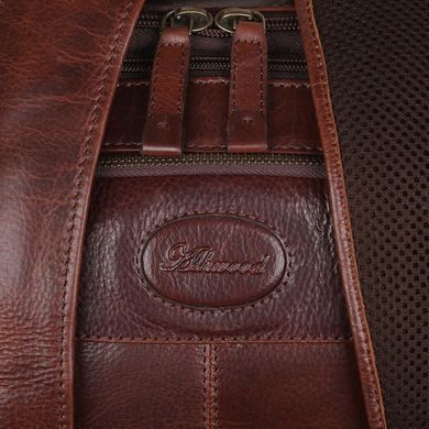 Рюкзак мужской кожаный Ashwood 8144 BRN темно-коричневый