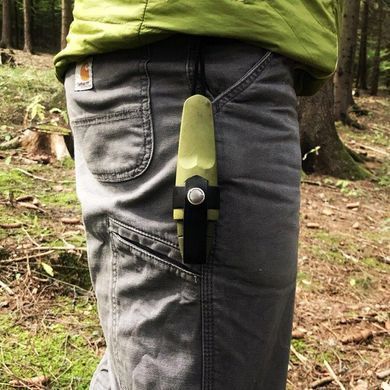 Ніж Morakniv Eldris 1.0 Colour Green (12633) + кресало, паракорд та застібка