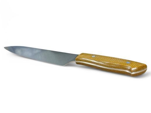 Нож кухонный Santoku 185 мм, BRISA Chef, 12C27, рукоятка - Mustard Micarta, арт.23100