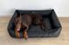 Лежак для Собак Sweet Dreams Black XL - 100х70х28см
