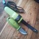 Ніж Morakniv Eldris 1.0 Colour Green (12633) + кресало, паракорд та застібка